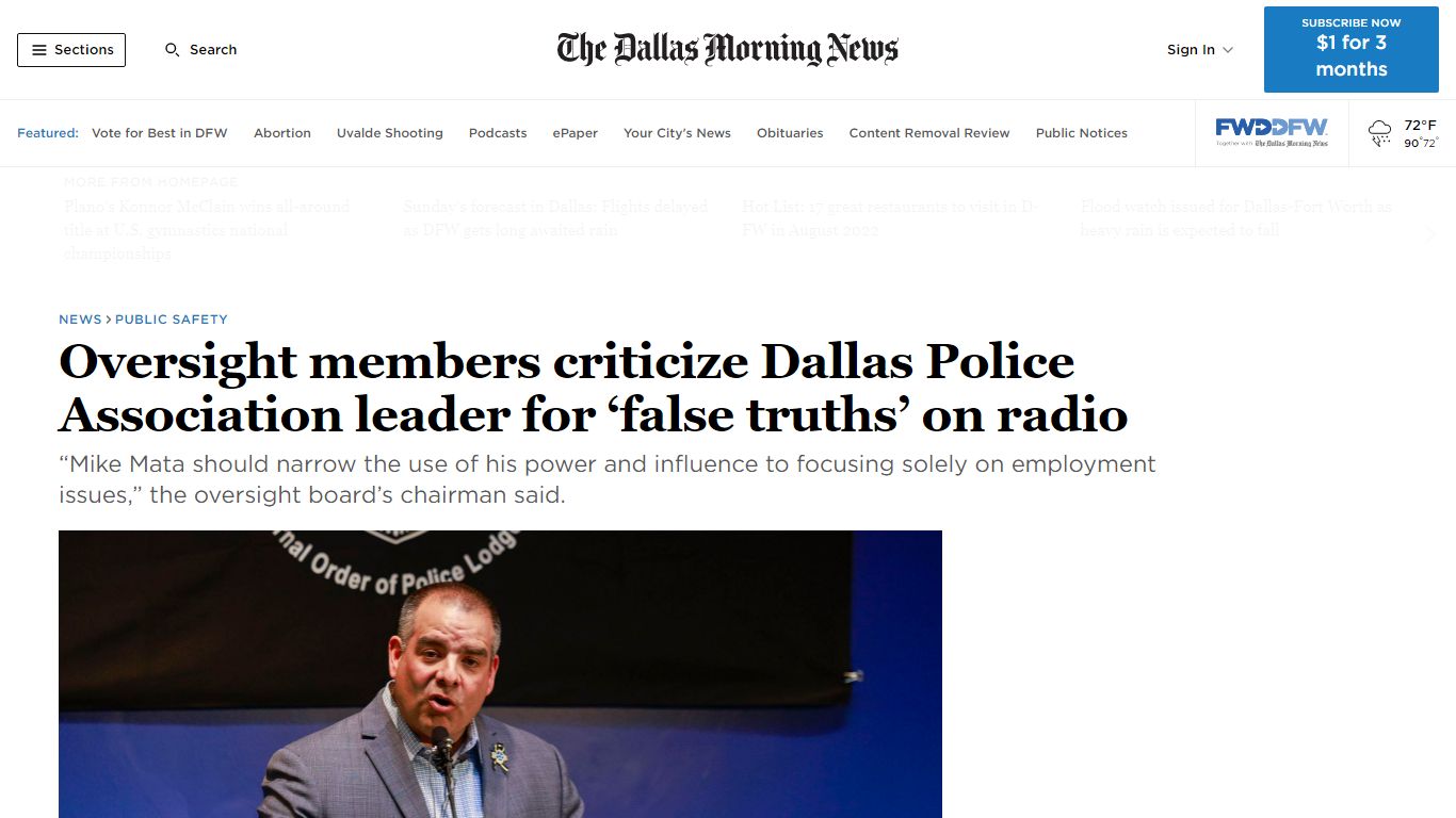 Oversight members criticize Dallas Police Association leader for ‘false ...