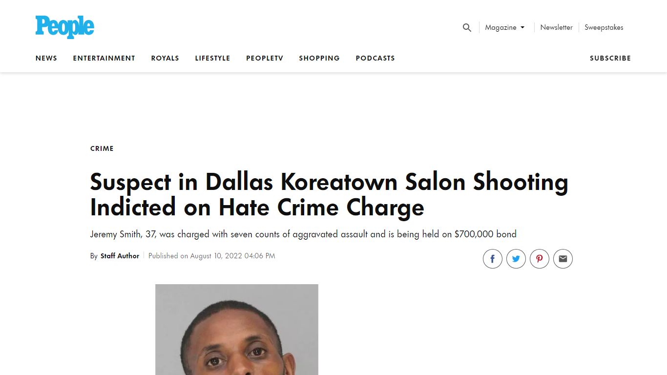 Suspect in Dallas Koreatown Salon Shooting Indicted on Hate Crime